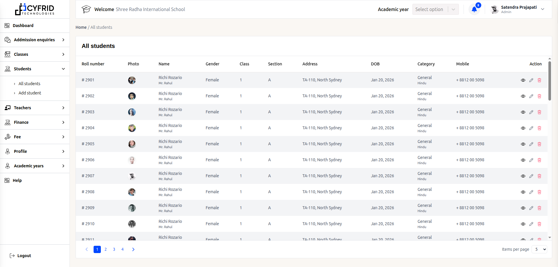 All-students-School-ERP